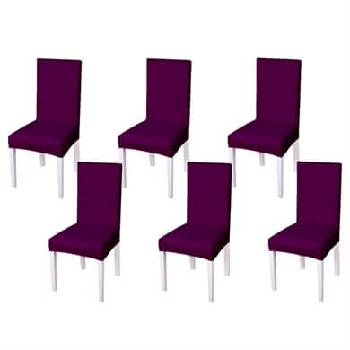 6lı Balpeteği Desen Likra Kumaşlı Sandalye Örtüsü veya Kılıfı