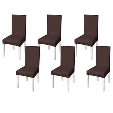 6lı Balpeteği Desen Likra Kumaşlı Sandalye Örtüsü veya Kılıfı